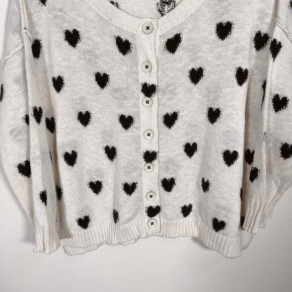 ANTHROPOLOGIE | MOTH HEART INTARSIA ALPACA BLEND SWEATER CARDIGAN - Picture 5 of 14